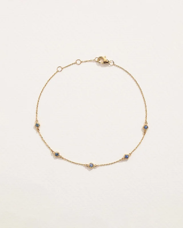 Sapphire Station Bracelet